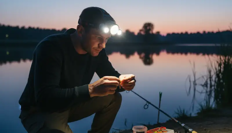 Kopflampen für Angler: Licht am Wasser